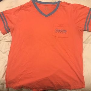 Lauren James Coral Pocket Tee NWOT